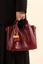 Red Chic Commuter Bag Handheld Shoulder Crossbody Bag