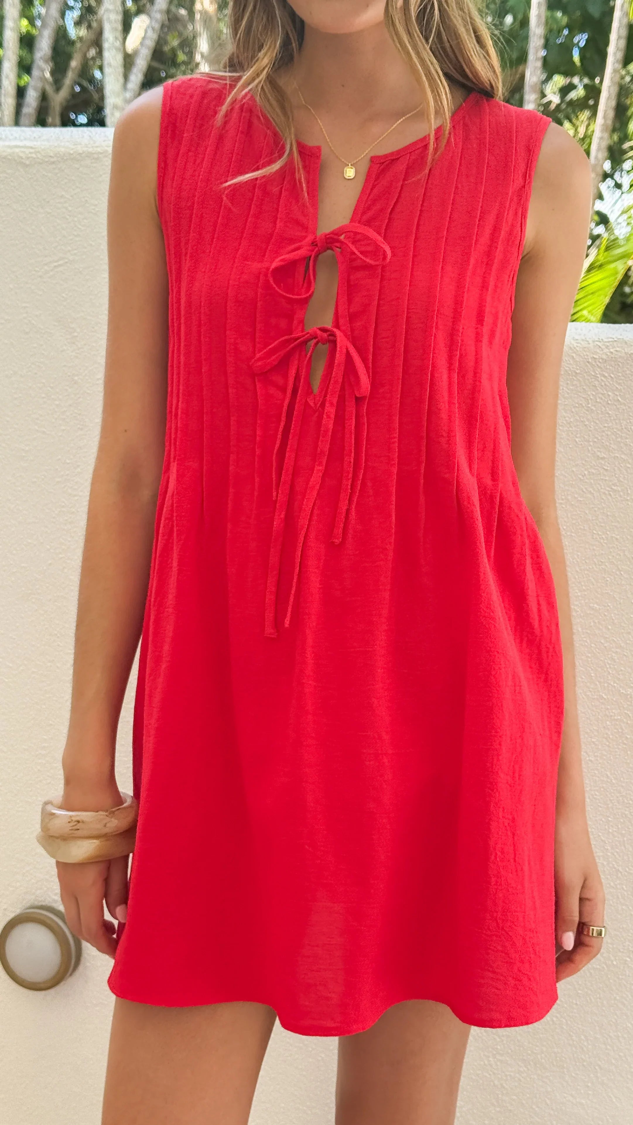 Sahara Mini Dress - Red