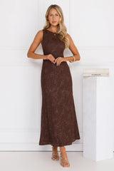 Stay Fab Maxi Dress Brown